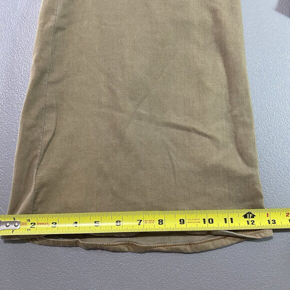 AMERICAN EAGLE Pants Super High Rise Flare Stretch Womens 22 Long Tall Tan Khaki - Picture 8 of 14